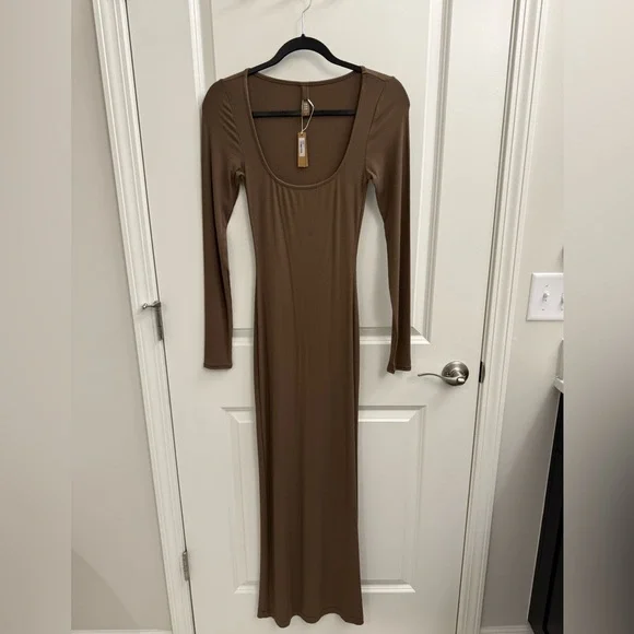 SKIMS | Dresses | Skims Soft Lounge Long Sleeve Dress In Oxide | Poshmark SKIMS | Dresses | Skims Soft Lounge Long Sleeve Dress In Oxide | Poshmark